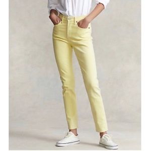 Polo Ralph Lauren Denim Callen High-rise Slim Jeans in Yellow